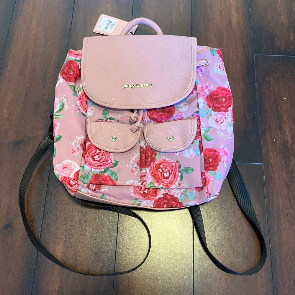 Juicy Couture Women's Mauve Romantic Rose Love Club Backpack NWT